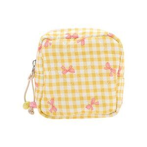 Bow Knot Makeup Bag Yellow